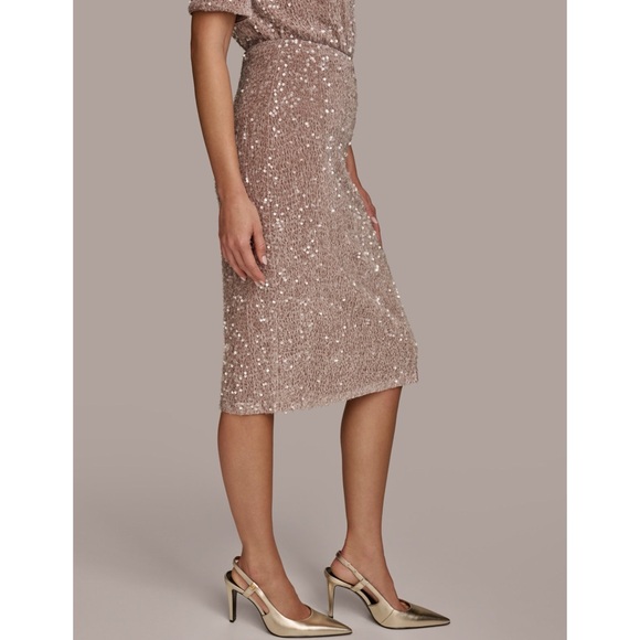 Donna Karan Sequined Pencil Skirt in Large - Picture 3 of 11